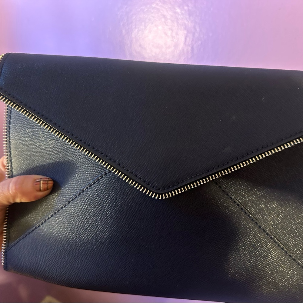 Rebecca Minkoff Midnight Blue Envelope Clutch - Picture 6 of 16